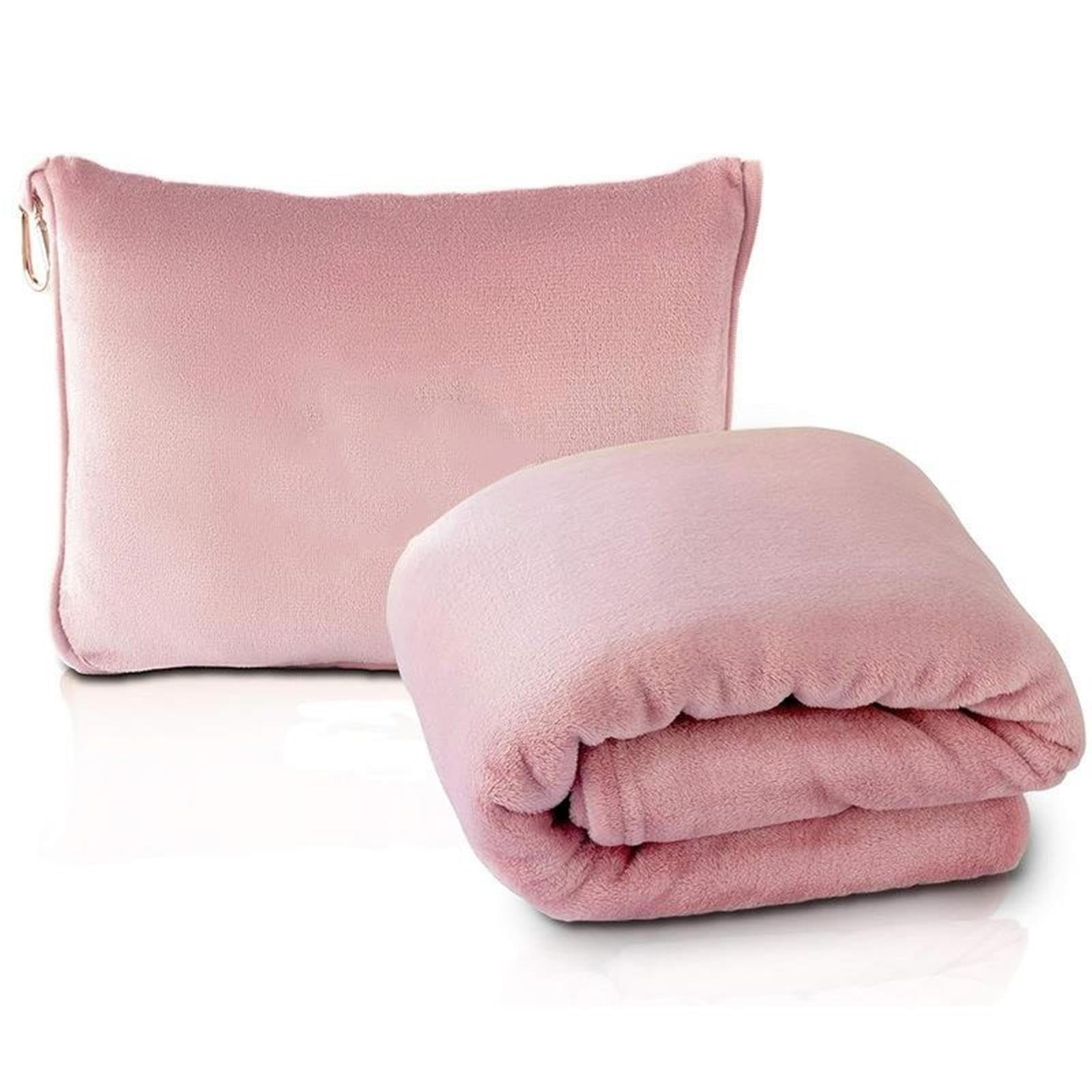 2 Almohadas y Mantas de Doble Uso para Viajes, Tren, Avión
