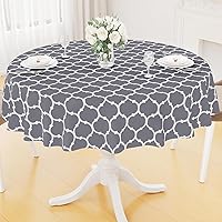 Vista 51 de Smiry - Mantel rectangular de vinilo impermeable con reverso de franela, lavable, a prueba de derrames, para mesa rectangular, comedor, campamento