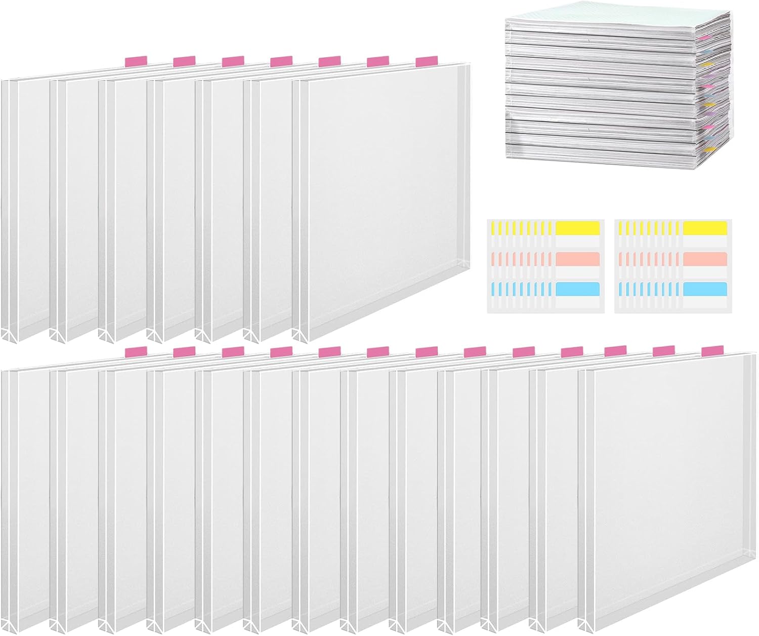Scrapbook-Papier-Aufbewahrungs-Organizer - Scrapbook-Papier-Organizer, 12 X 12 Scrapbook-Halter Zur Aufbewahrung Mit Selbstklebenden Registerlaschen, Organisationslösung Für Scrapbook-Papier, Aufbewah