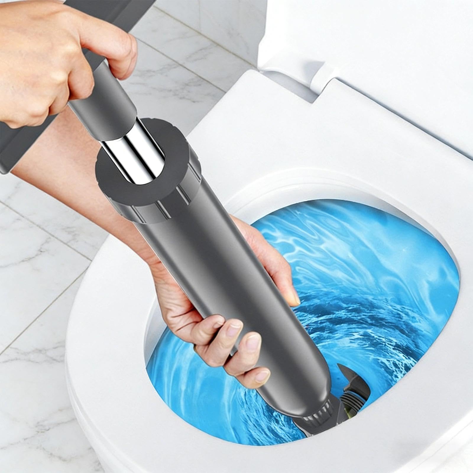 Stura Lavandini e Scarichi Sturalavandini a Pressione Ventosa Sturalavandini, con Pompa ad Alta Pressione, Sturalavandino per WC Bagno Scarico a Pavimento Tubi (70cm Altezza)
