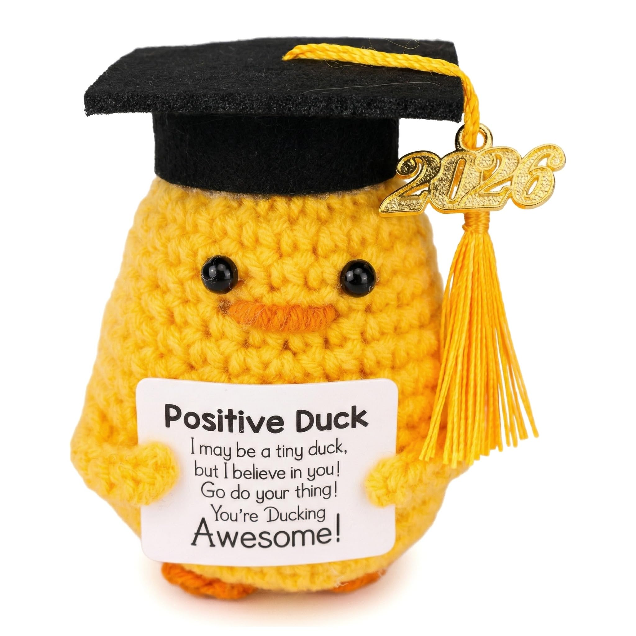 GADITIEK Graduation Gifts Her 2026, Inspirational Positive Duck with Cap and Greeting Card, Funny Emotional Support Pickle Gifts, High School University Graduation Her Him (2026)