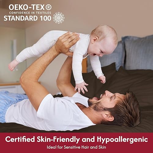 Miniatura 6 de LONAVA - Juego de sábanas de lujo de 4 piezas - Sábanas de microfibra antiarrugas, transpirables y elásticas, bolsillo profundo de 16 pulgadas,