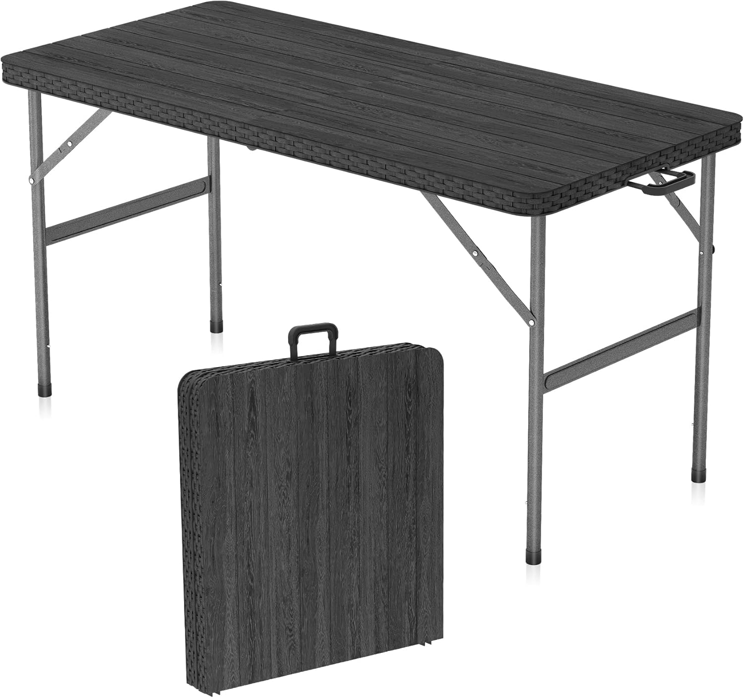 Buy Mr IRONSTONE Portable Folding Tables 4ft Heavy Duty Camping Table
