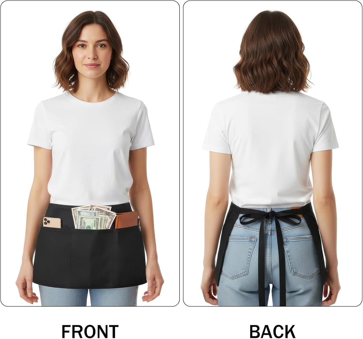 Server Aprons Waitr Aprons Poets - Bla for Women Men