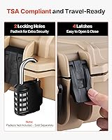 Vista 75 de VEVOR Rifle Case, Rifle Hard Case with 4 Layers Fully-protective Foams, Lockable Hard Gun Case with Wheels, IP67 Waterproof & Crushproof, for Rifles