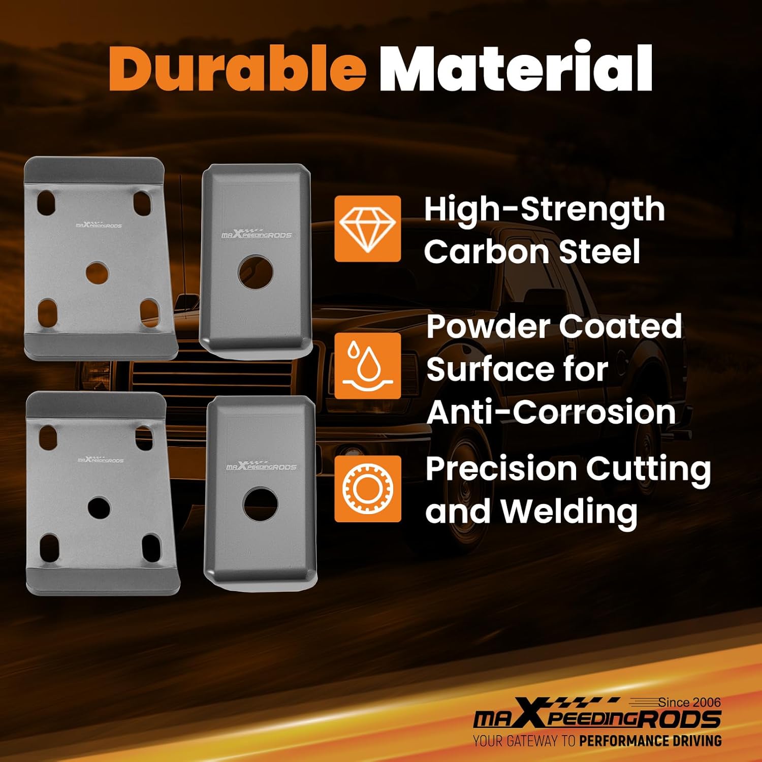 maXpeedingrods 6” Rear Lowering Axle Flip Kit for Ford F-150 1997-2004, Drop Kit