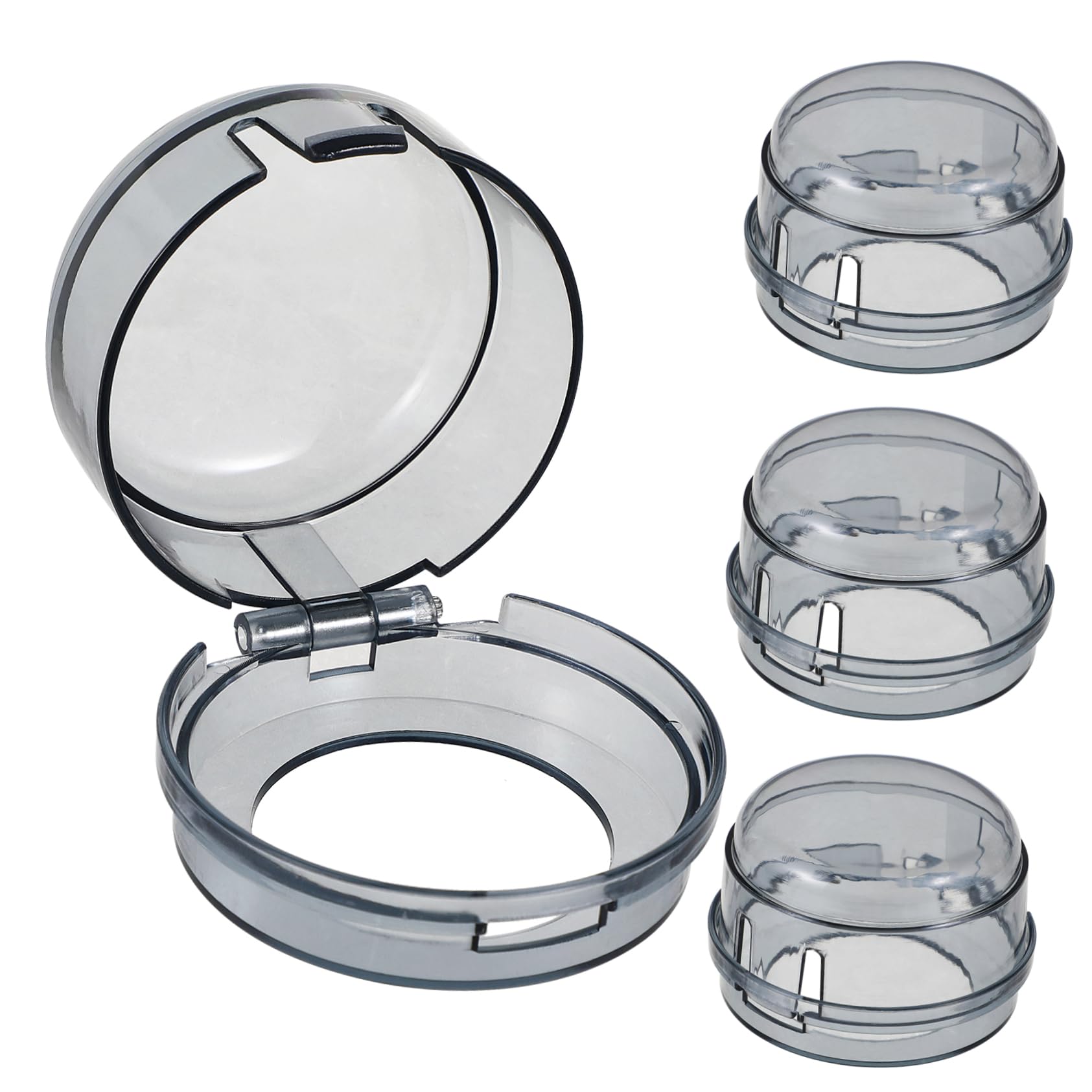 RORPOIR Oven Cover 4 Pack Stove Knob Covers Hard to Open Design for Boys and Girls Safety