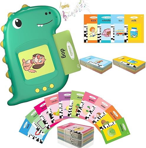 Tarjetas flash parlantes para niños pequeños con 224 palabras visuales, juguetes interactivos de aprendizaje para niños con pronunciación clara para