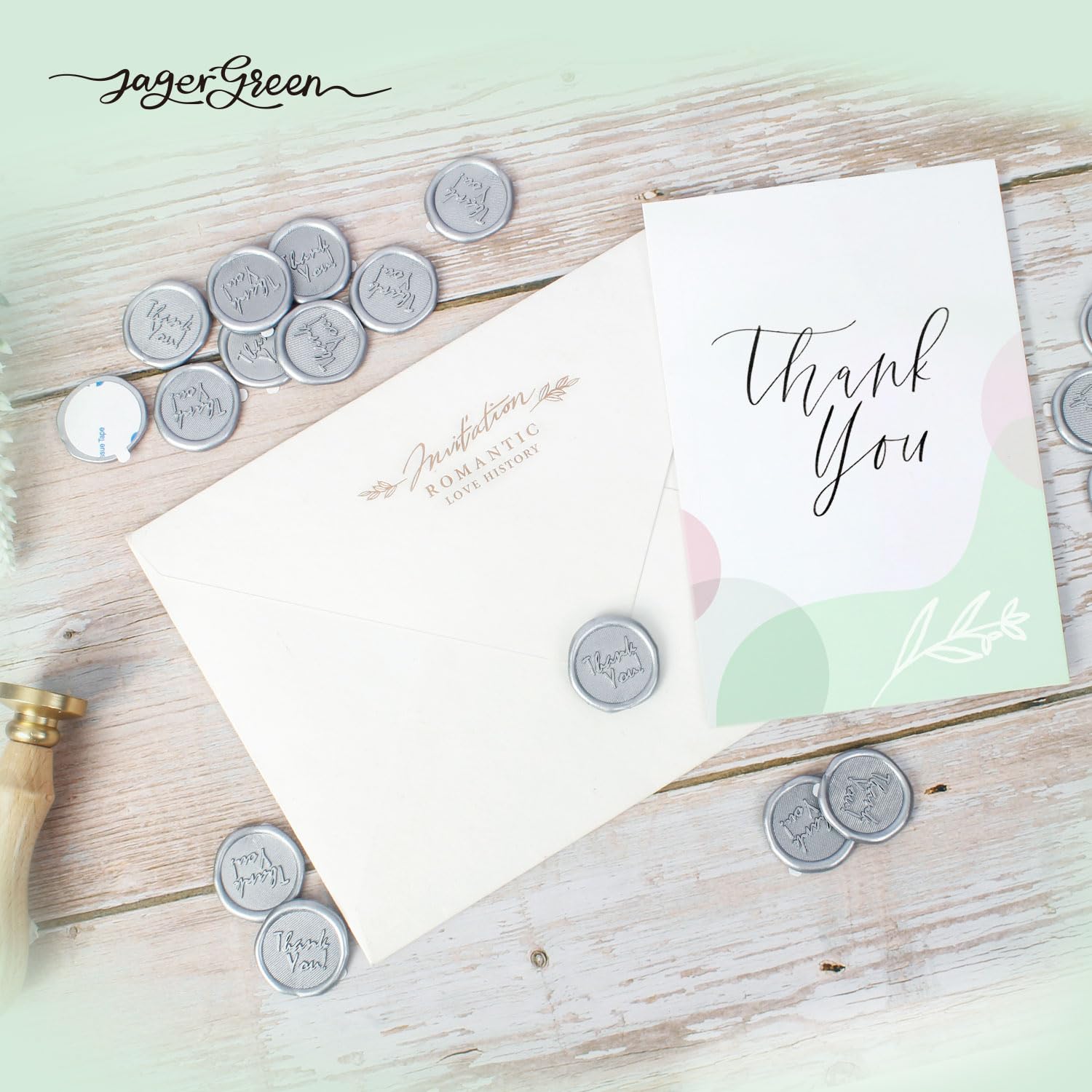 Adesivi Sigillo Ceralacca Argento - 24 Pezzi Autoadesivi Per Matrimoni E Inviti - Foto 3