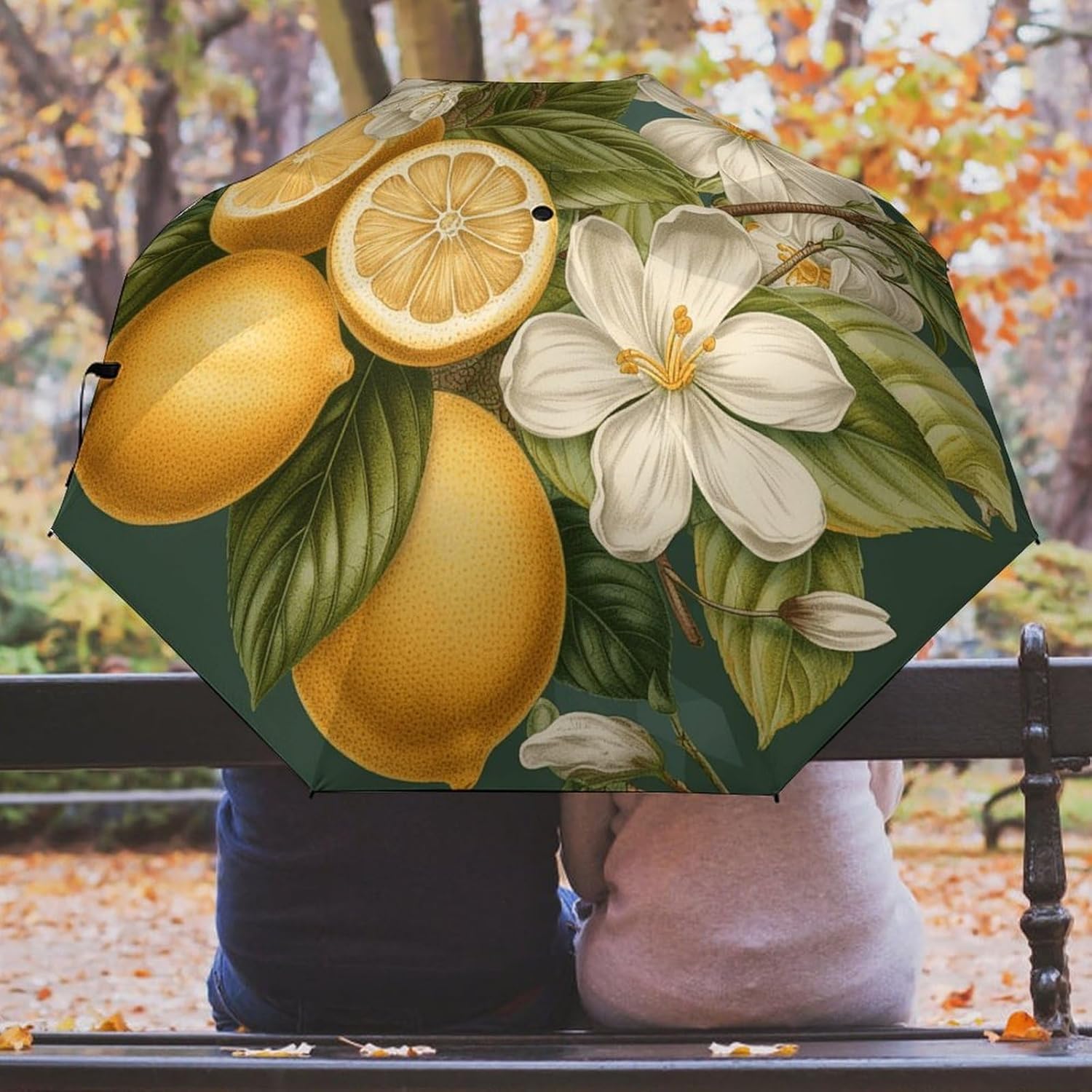 Spring Clip Art Umbrella Extra Large Folding, Travel Umbrella Windproof, Compact, Golf Umbrella With Unique Patterns, Fashionable And Beautiful for Men And Women.