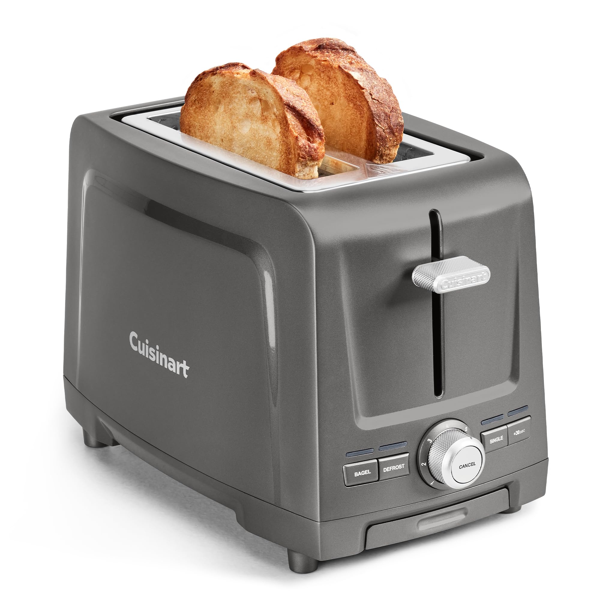 Cuisinart Core Collection 2-Slice Toaster | Extra-Long Slots for Artisan Bread | Bagel Setting |High-Lift Quickview™ | Single Slice & Defrost Functions | +30sec Toast Boost |Removable Crumb Tray