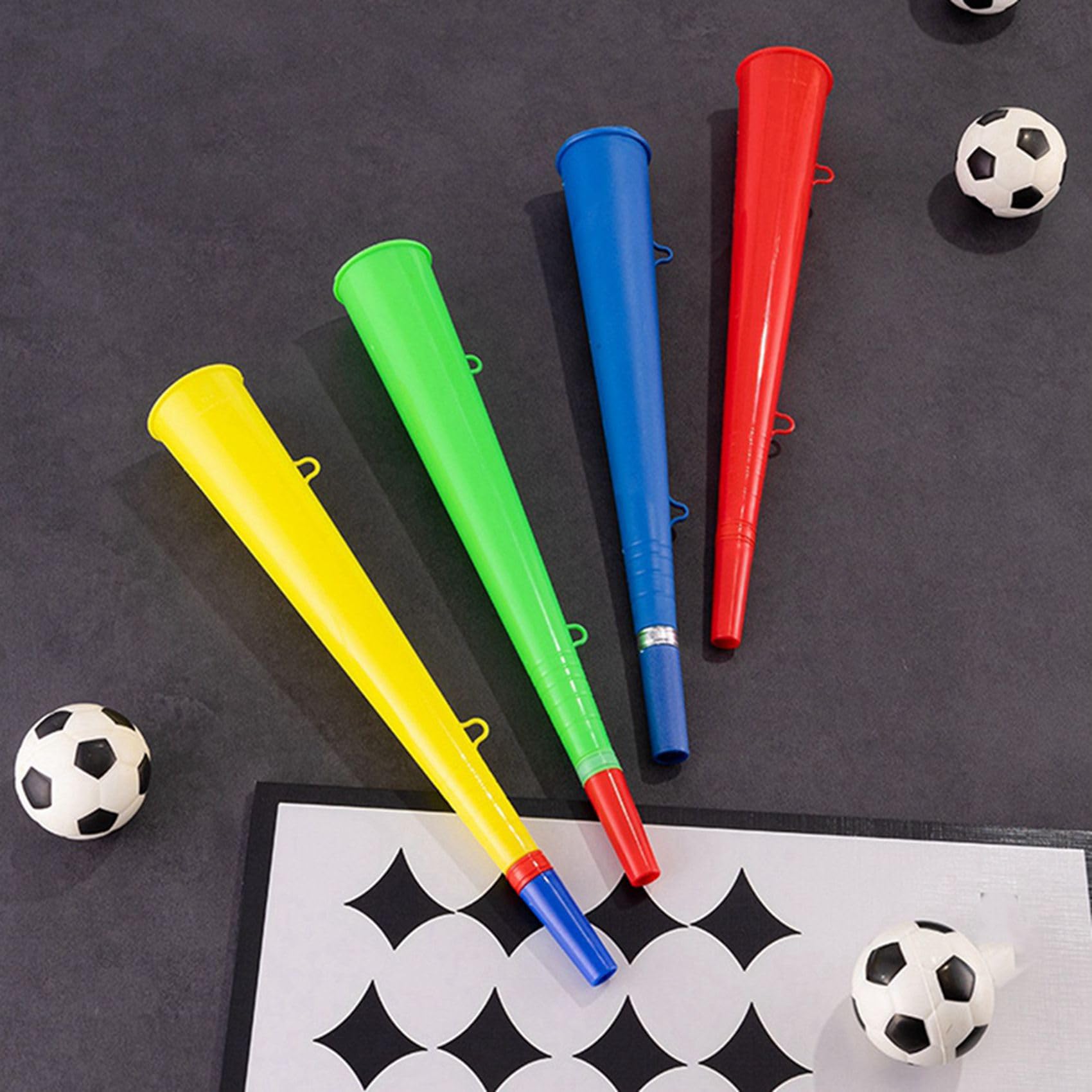 24 Pezzi di da Stadio per Tifoso di Calcio, Oggetti di Scena in Plastica per per Sportivi.