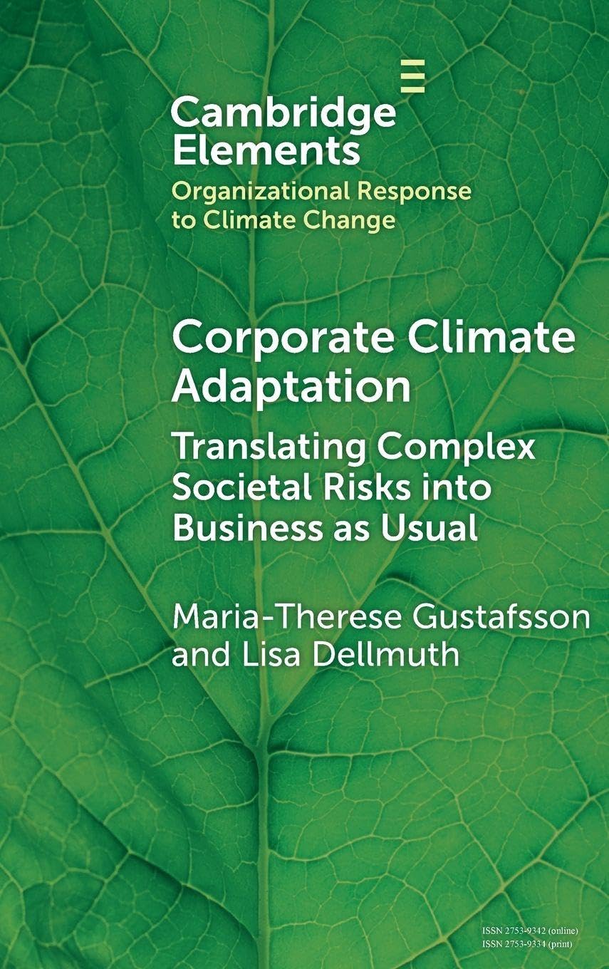 Corporate Climate Adaptation: Translating Complex Societal Risks into Business as Usual (Organizational Response to Climate Change: Businesses, Governments)