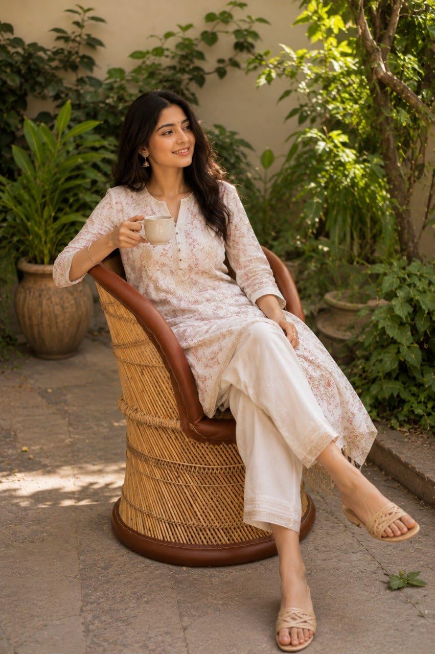 YASH MUDDA HOUSE Premium Luxury Handicrafts Bamboo Sarkanda Chair for Indoor/Outdoor | Eco-Friendly Cane Wood Bamboo Sitting Chair Mudda for Garden (Bamboo, Brown) Height-60Cm-image-21