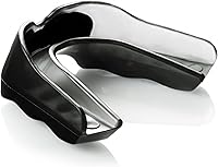 Shock Doctor Custom Fit Mouth Guard - Boil & Bite Football Mouthguard for Hockey, MMA, Boxing, Lacrosse - Adult Youth Braces Compatible