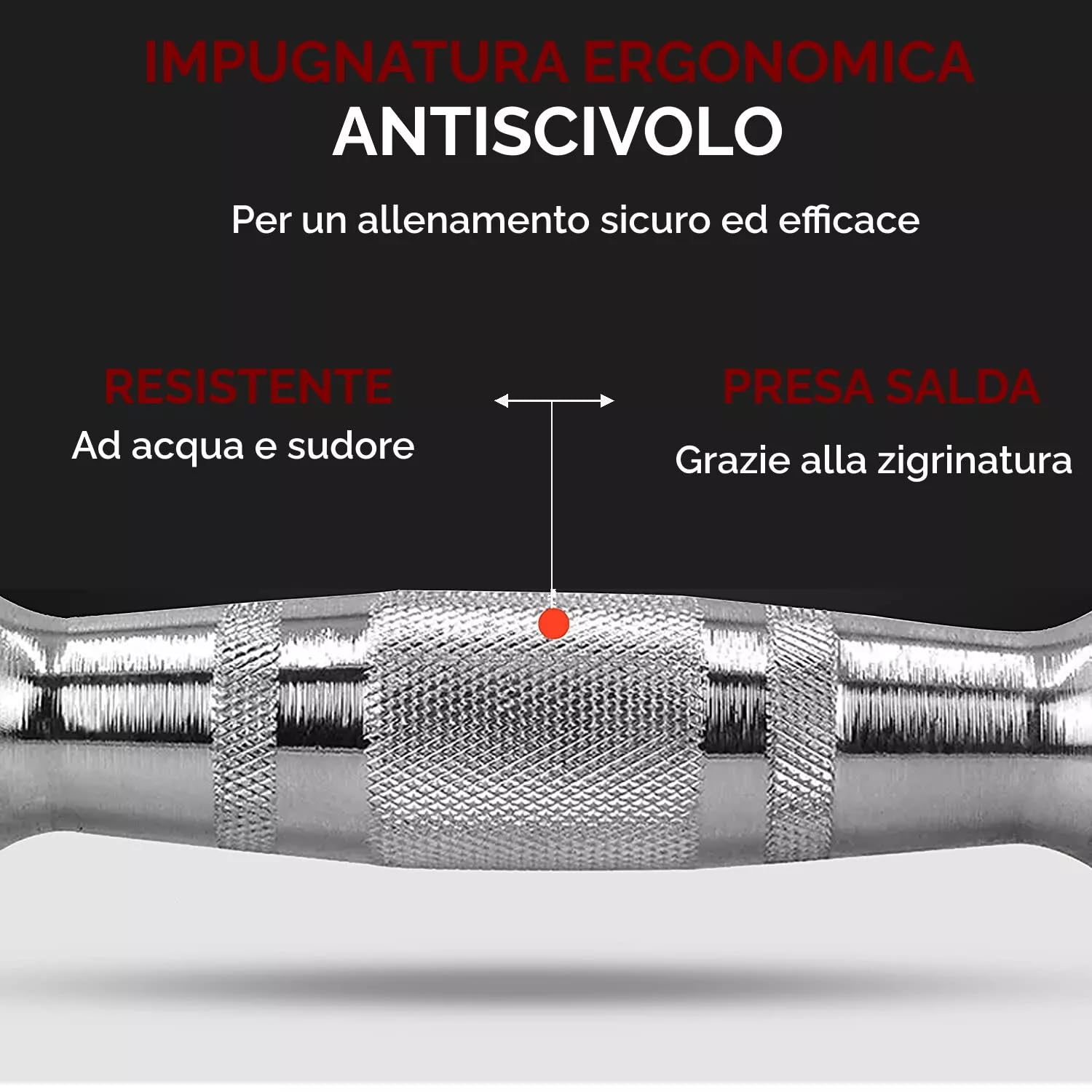 Coppia di Manubri da 10 Kg Pesi Professionali Esagonali Rivestiti in Gomma Bilancieri Con Impugnatura Antiscivolo Nero