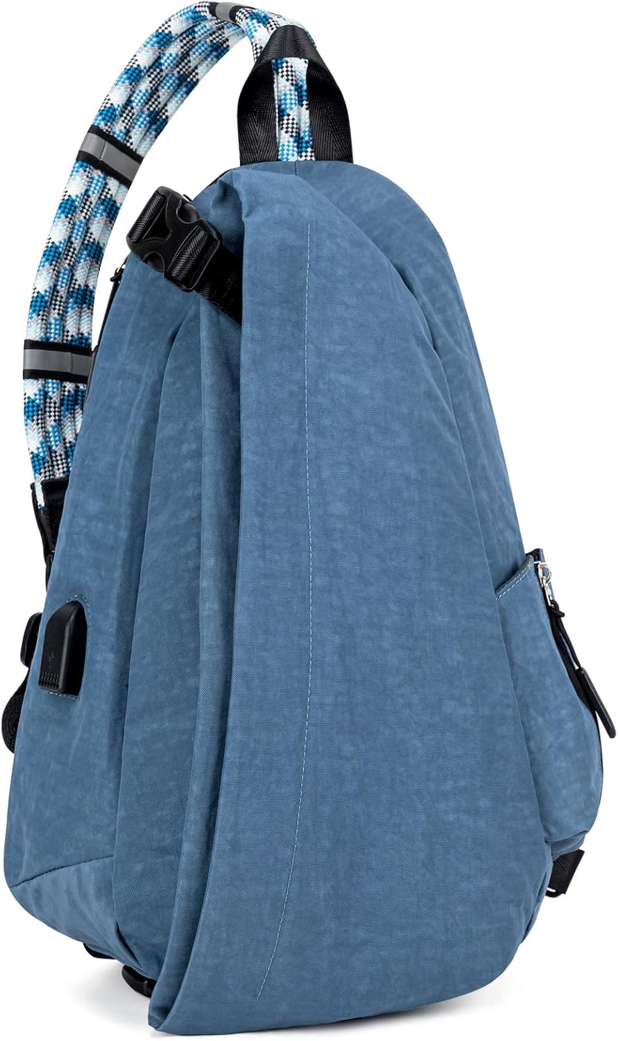 Large Sling Bag Nylon Purse Crossbody Bags for Women Waterproof Shoulder Bag for Women Men Travel Hiking