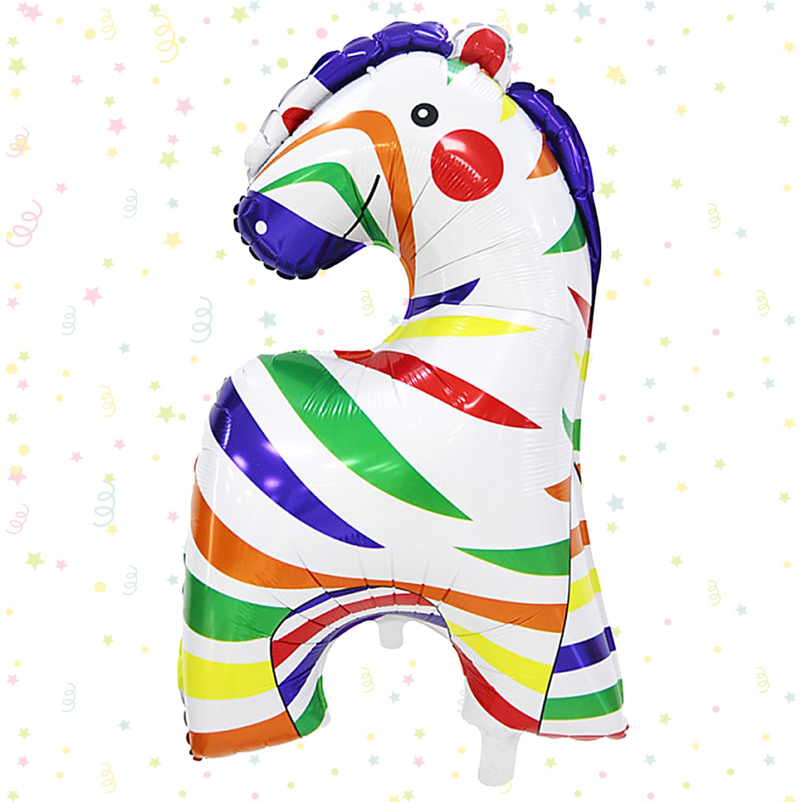 Ovanda Karneval Deko, Zirkus Deko, XXL Aluminium Folie Zebra ballon, Tier Luftballons, Dschungel Tiere Luftballons, Party Animals, Folienballon Pferd, Animals for Children Birthday Party Decoration