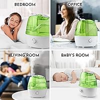 Vista 7 de Zulay Home Humidificadores de niebla fría para dormitorio (tanque de agua de 2.2L) - Humidificadores ultrasónicos silenciosos para habitación grande