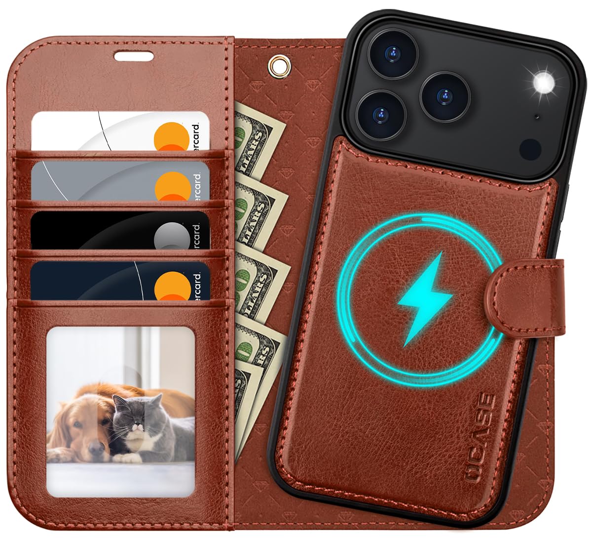 Amazon.com: OCASE for iPhone 17 Pro Max Detachable Wallet Case