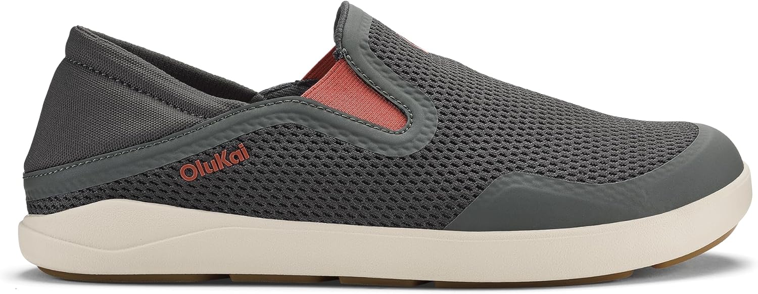 OLUKAI Moku Slip-On Men's Boat Shoes, Enhanced Grip & Traction, Lightweight & Breathable Mesh, Comfort Fit & All-Day Wear - Image 7