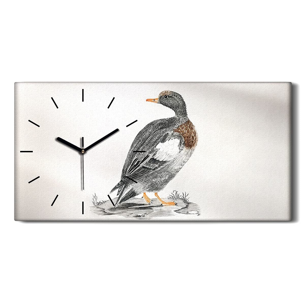 Horloge sur Toile Sans Tic-Tac pour Décoration Murale de Salon sans Bruit