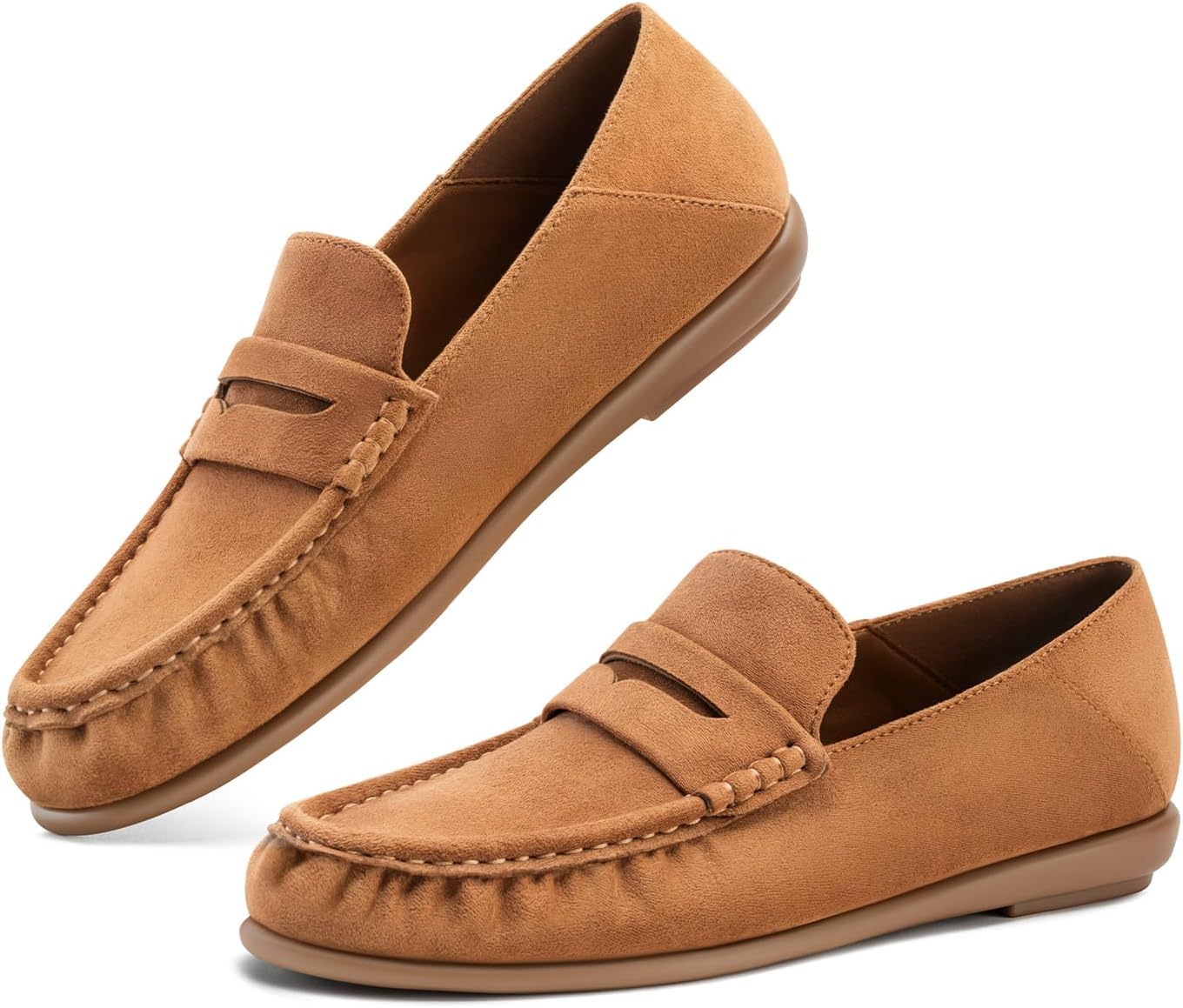 FITORY Loafers for Women Slip On Flats Dress Shoes Business Casual Work
