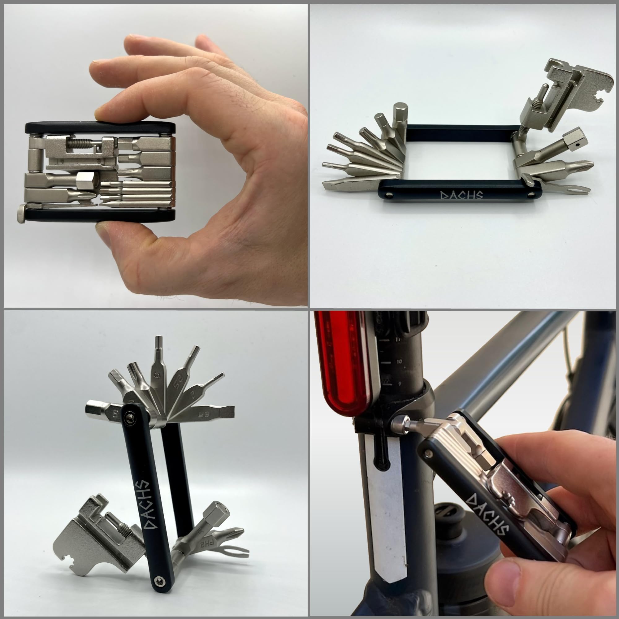 DACHS Ausrüstungsset Geschenkbox - Komplettset hochwertiges Fahrradzubehör - Fahrrad Geschenke