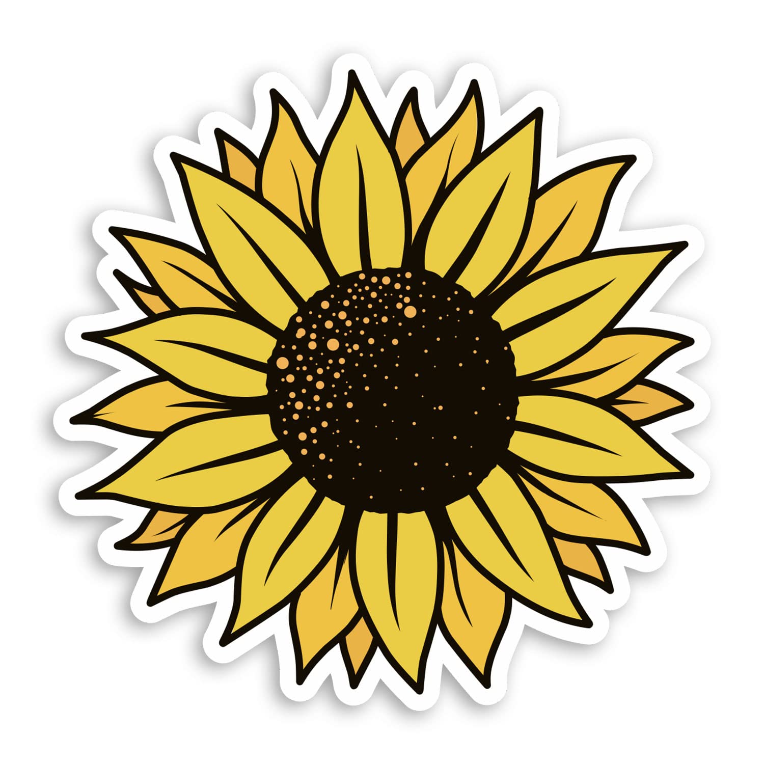 2 x 10cm Sunflower Plant Vinyl Stickers - Flower Garden Decal Sticker #70632