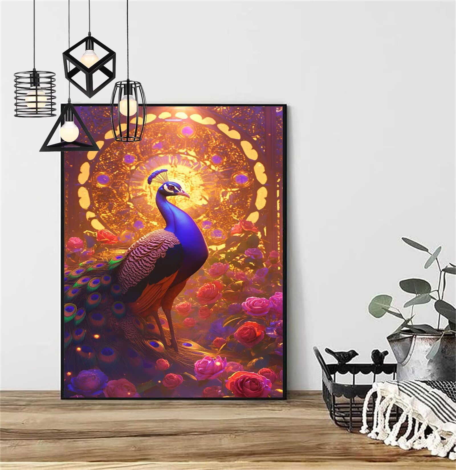 Diamentowe malowanie zwierząt diamentowe malowanie dzieci 100x150cm 2025 paw diamentowe malowanie diamentami, DIY rysunek diamentowy ścieg krzyżykowy rzemiosło dla dorosłych, obraz diamentowy