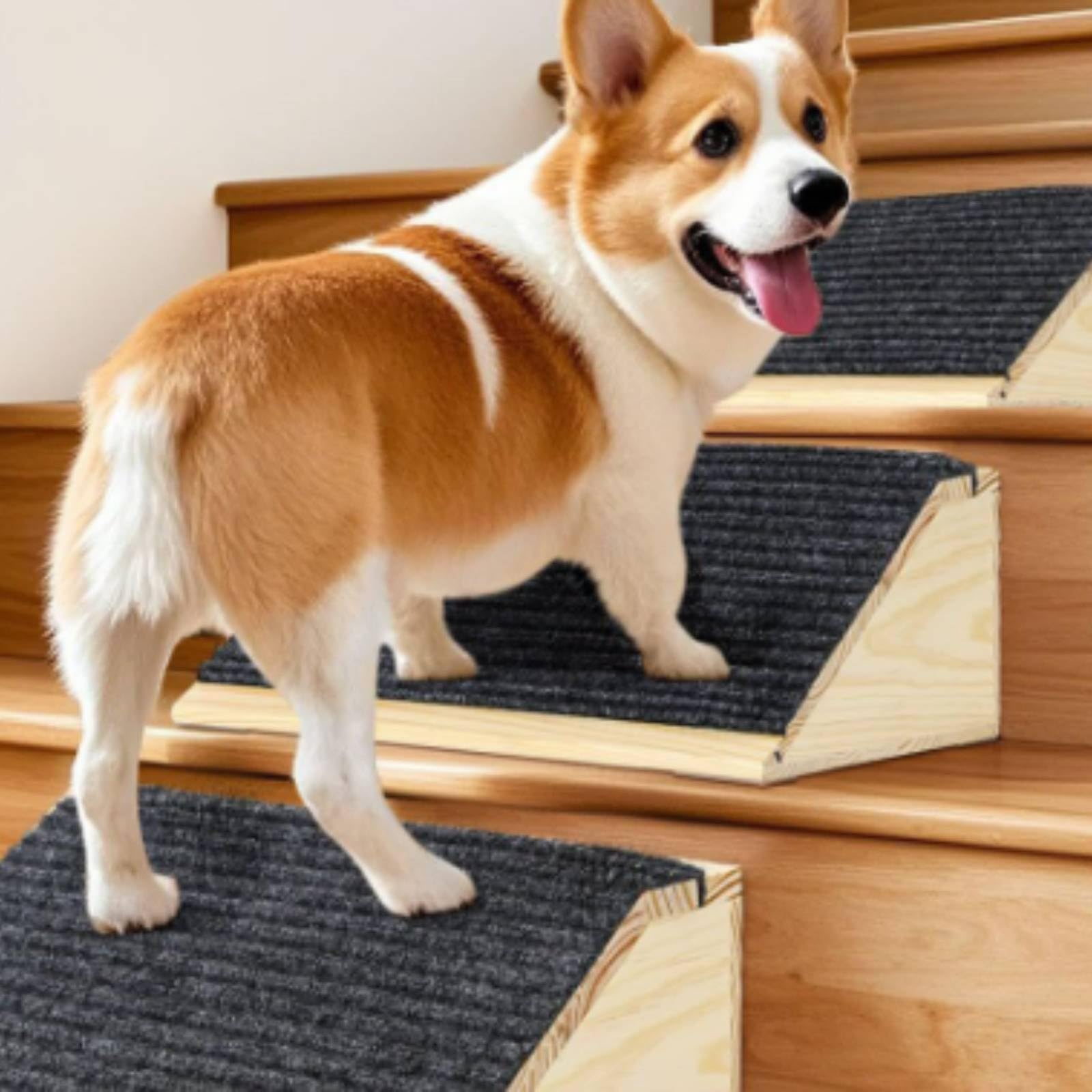rockible Con Tappeto Antiscivolo Robusta Rampa Compatto Scivolo per Cani Anziani, 30 26 15cm