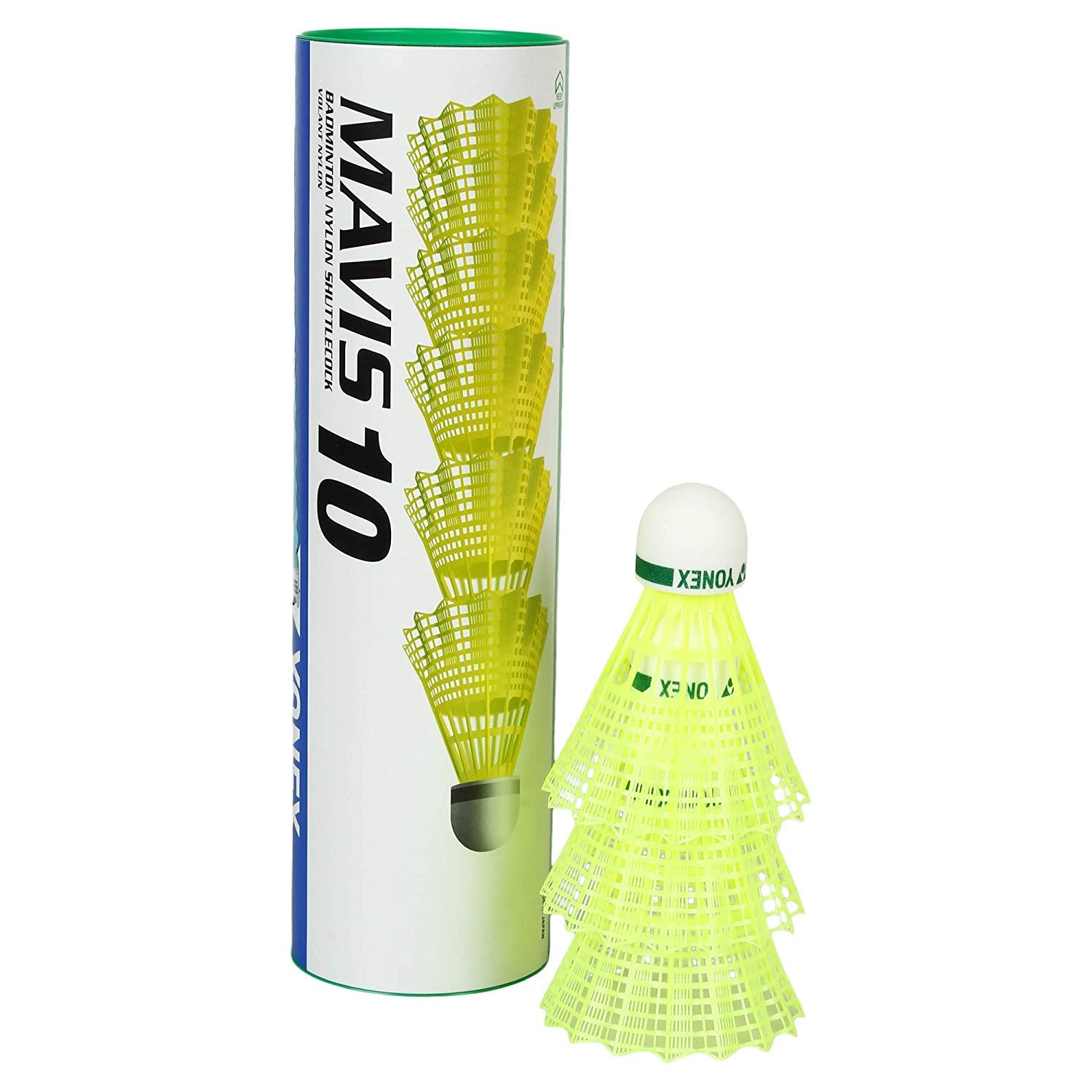 Yonex Mavis 10 - Set di 2 volani in alluminio misto, colore: Giallo