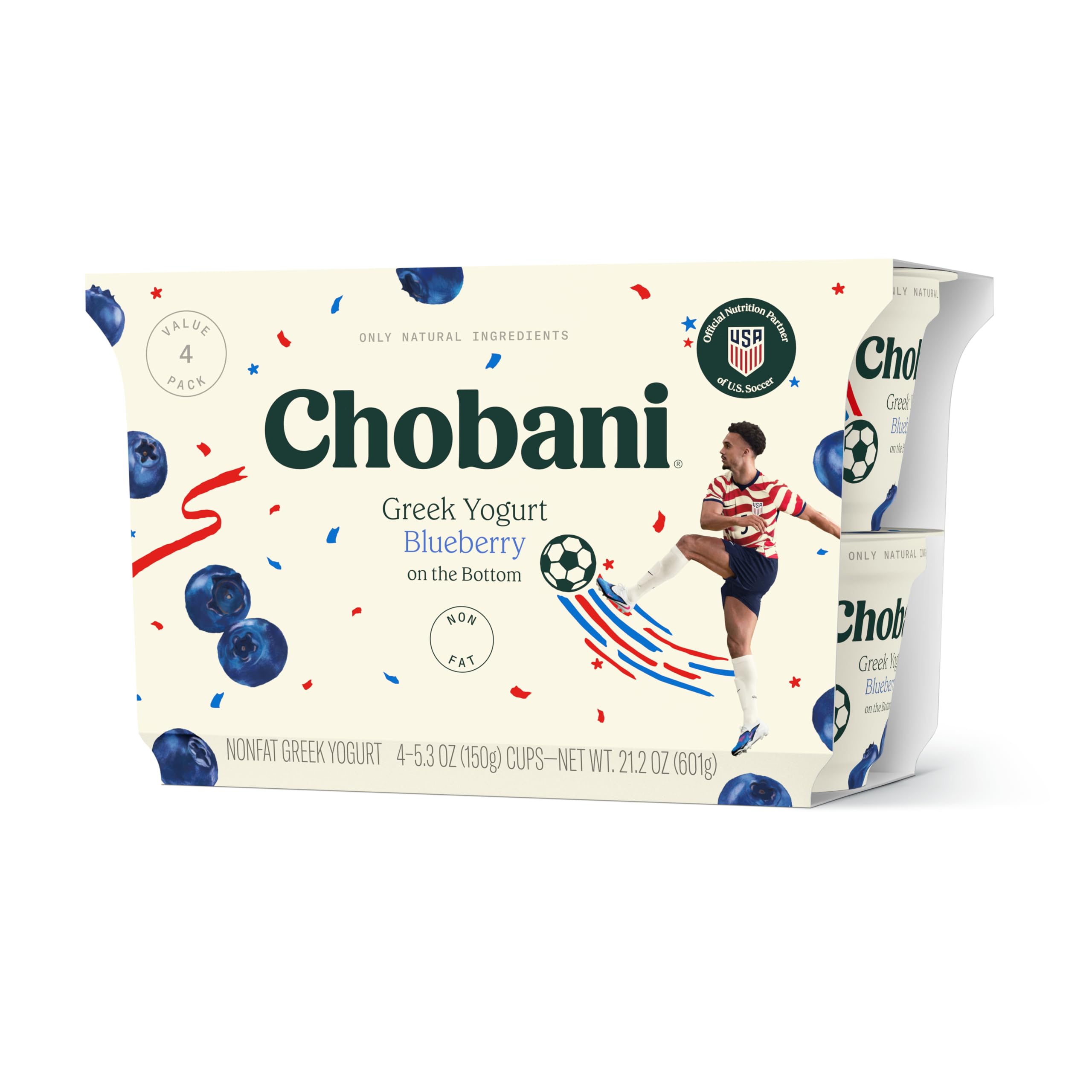 Amazon.com: Chobani® Non-Fat Greek Yogurt Blueberry on the Bottom
