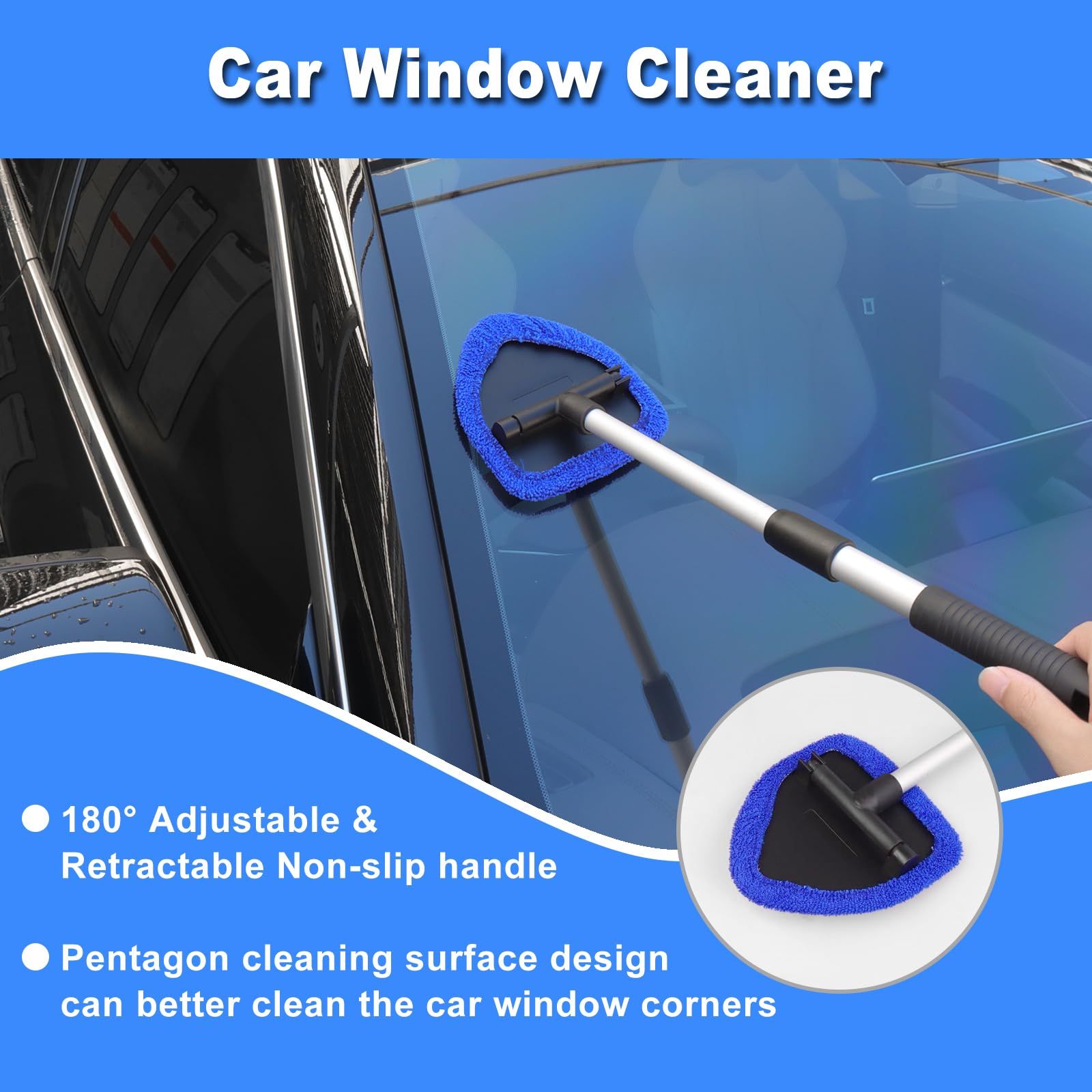 Windshield Cleaner Tool 15Pcs Car Interior Detailing Kit Car Cleaning Kit Interior Cleaner Car Detailing Brushes Car Cleaning — view 2
