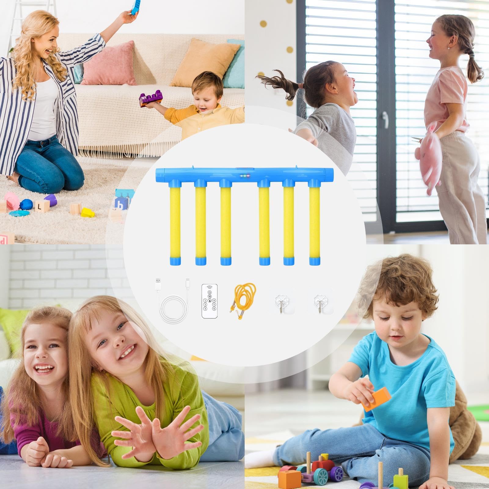 Juego de Reflejos con Palos Que Caen | Entrenador de Tiempo de Reacción con Mando a Distancia Portátil y - Palos Que Caen para Coordinación -Mano - para Preescolares Y Niños De Jardín De Inf