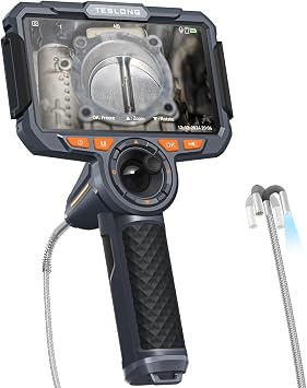 Teslong TF600 3.9mm 4-Way Articulating Borescope for Automotive Engine