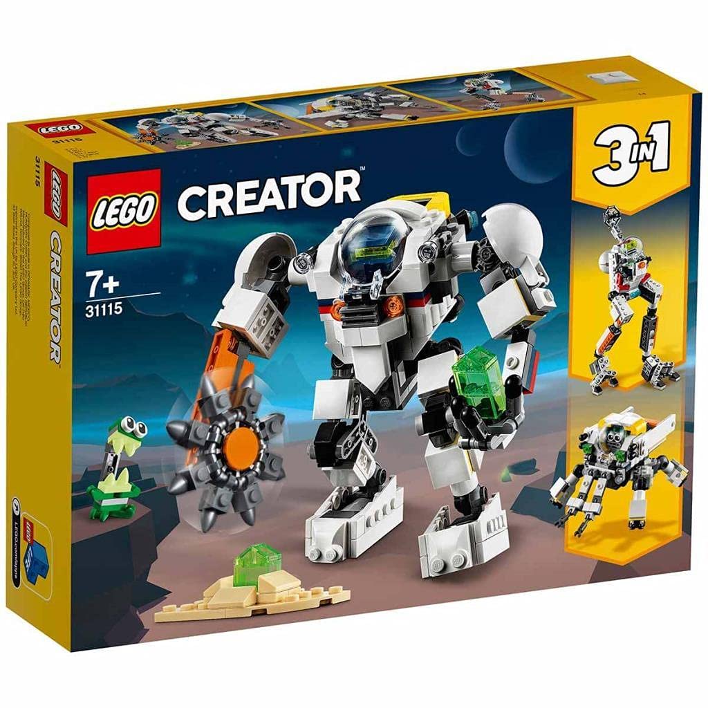 Space Mining Mech Building Blocks for 7 Years and Above, Multicolor (327 Pieces)