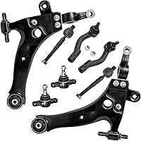 Vista 1010 de Detroit Axle - Kit de suspensión frontal de 8 piezas para Dodge Journey 2009-2015, 2 brazos de control inferiores, 2 rótulas, 2 varillas