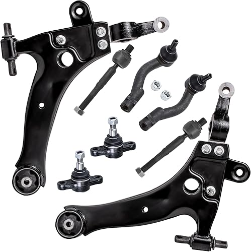 Miniatura 1003 de Detroit Axle - Kit de brazos de control de extremo delantero RWD para Dodge Ram 03-06 2500 3500, 2 brazos de control superior con rótula 2 varillas