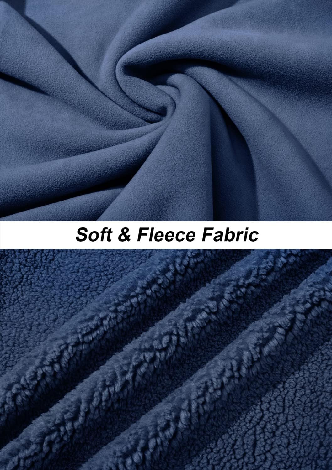 TACVASEN Men's Winter Jacket Soft Polar Fuzzy Sherpa Coat Casual Thermal Sweatshirts Full Zip Fleece Jacket With Pocket