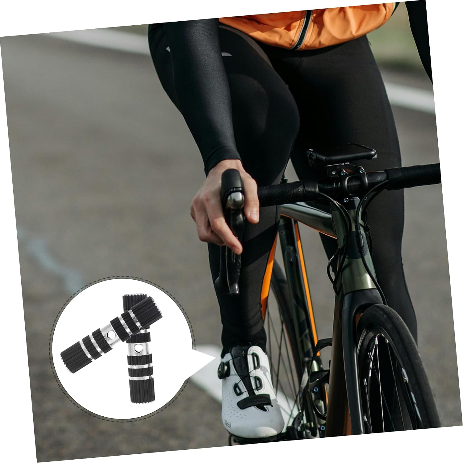 YARNOW 1pair Bike Rear Foot Pegs Sturdy Aluminum Alloy Cycling Pegs for Mountain Biking Installation Support for Enhanced Safety Compact Design