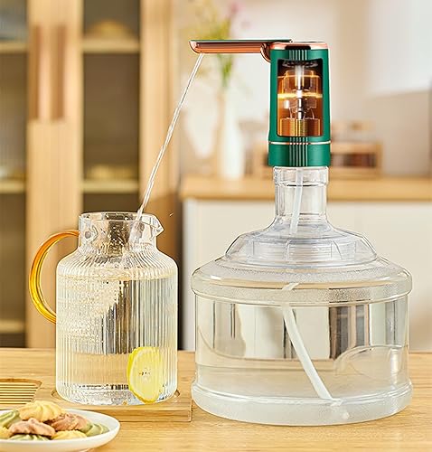 Miniatura 3 de Dispensador de agua plegable de 5 galones, bomba eléctrica para botella de agua con base extraíble para jarra de 1 a 5 galones, dispensador