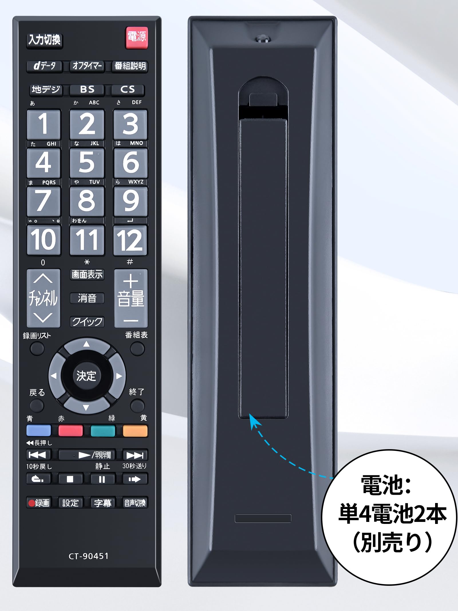 東芝 テレビリモコン CT-90145 【公式通販】