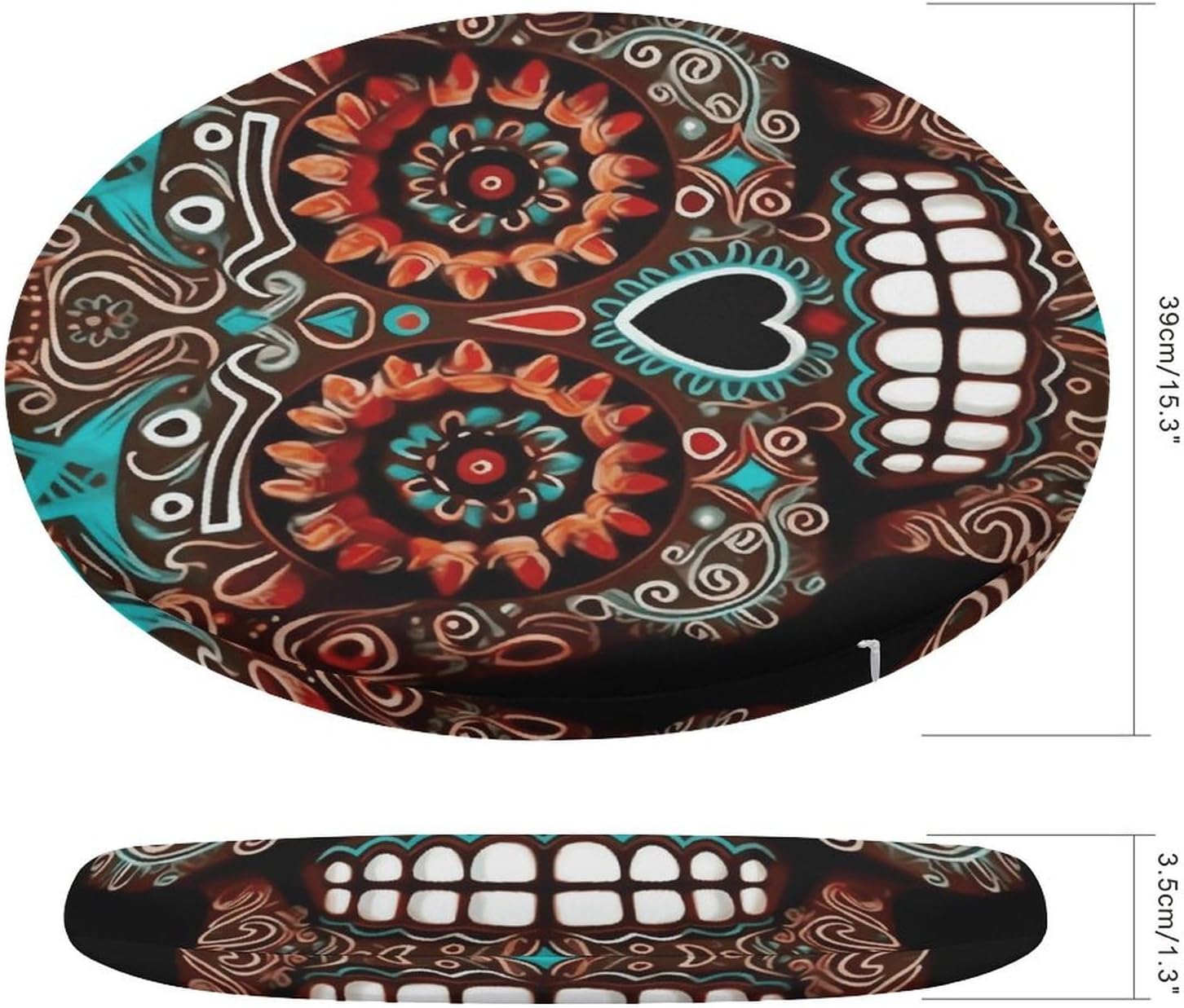 Chair Seat Covers Round Chair Covers Washable Seat Slipcovers Cushion Cover Removable Cushion Slipcover for Dining Chairs Chair Protectors Cover for Home Kitchen