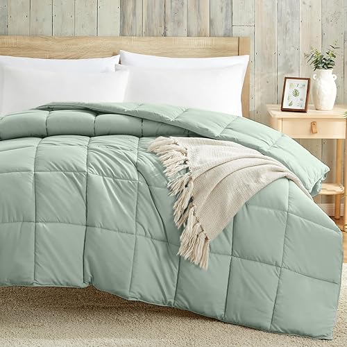 Vista 102 de Homelike Moment - Edredón tamaño king, inserto de edredón, plumón alternativo, ligero, acolchado, suave, para todas las estaciones, beige