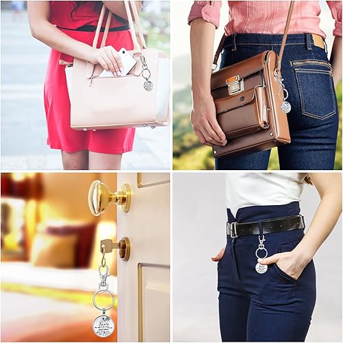 Miniatura 7 de 36 juegos de llaveros cardenales conmemorativos con tarjetas, bolsas de organza, llavero de metal rojo pájaro cardenal para regalo de duelo, siempre