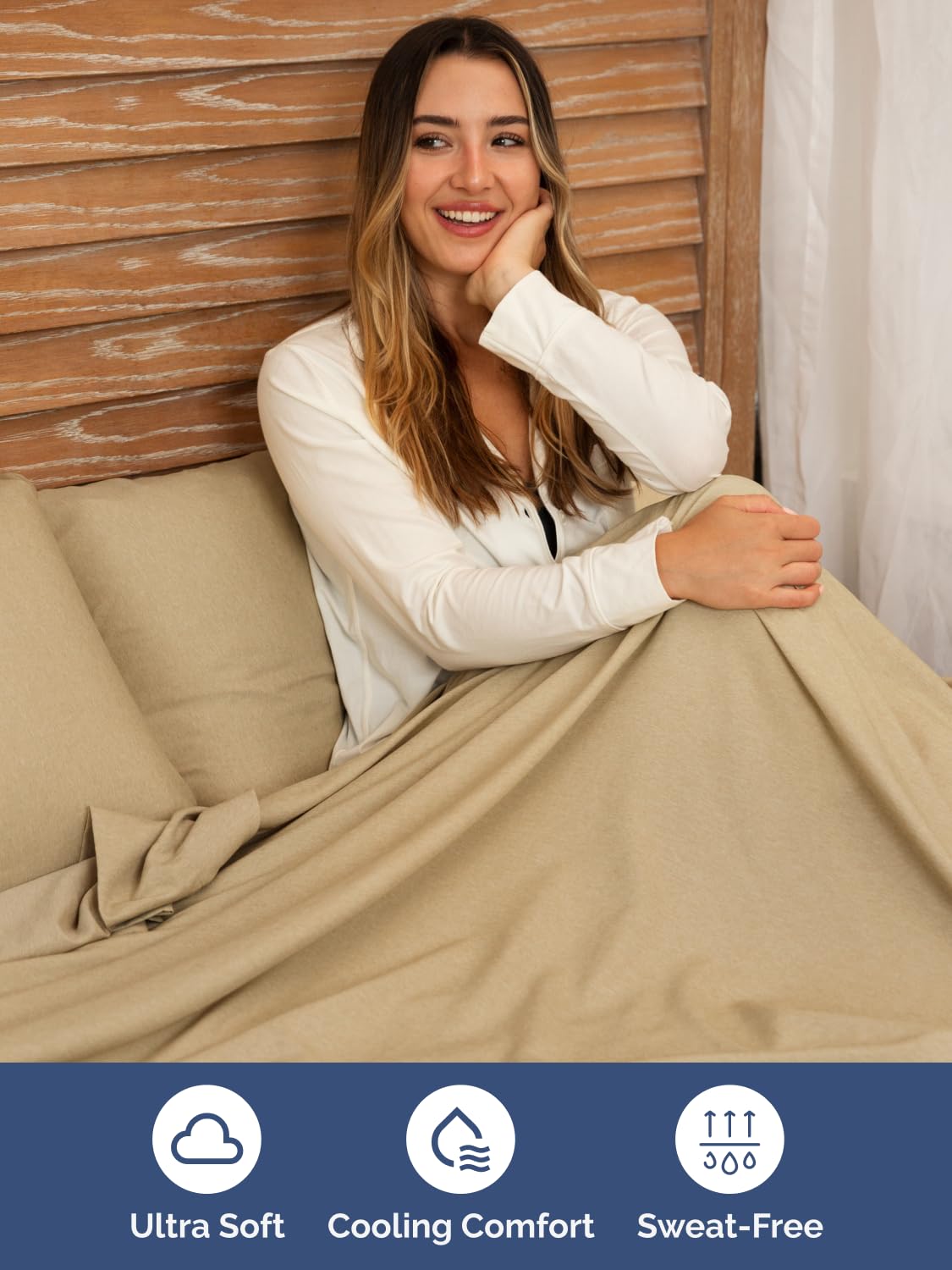 Extra Deep Pocket King Sheet Set - 6 Piece Soft Microfiber, Fits Mattresses Up To 24" Deep, Antique White