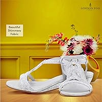 Vista 3 de LONDON FOG Sandalias de vestir Macey de cuña media para mujer