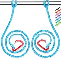 Vista 19 de OCEANBROAD Correa de remo de kayak estirable con cuerda de lanyard para SUP, kayak, botes, canoa, caña de pescar, 4-7 pies