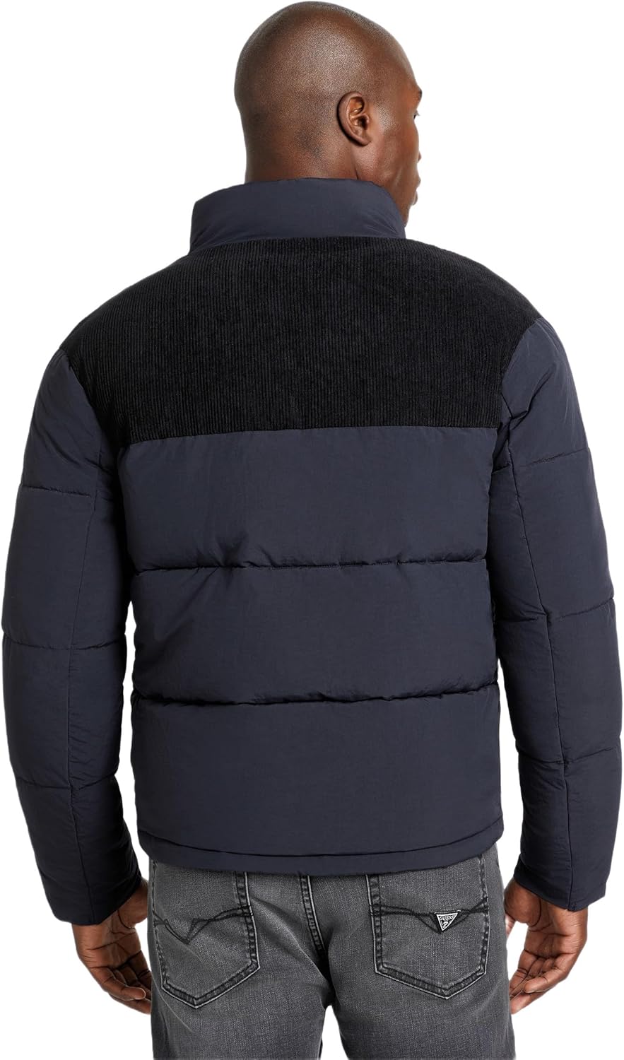 GUESS mens New Larry Blocking Heavy Puffa Jacket - Image 5